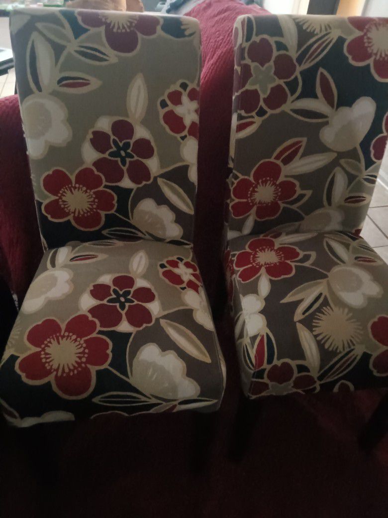 Avington Red Floral Dining Chair