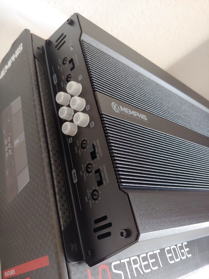 MEMPHIS 1200 WATTS 4 CHANNEL BUILT IN CROSSOVER CAR AMPLIFIER ( BRAND NEW PRICE IS LOWEST INSTALL NOT AVAILABLE )