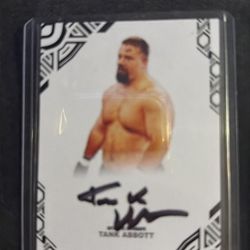 Tank Abbott autographed card