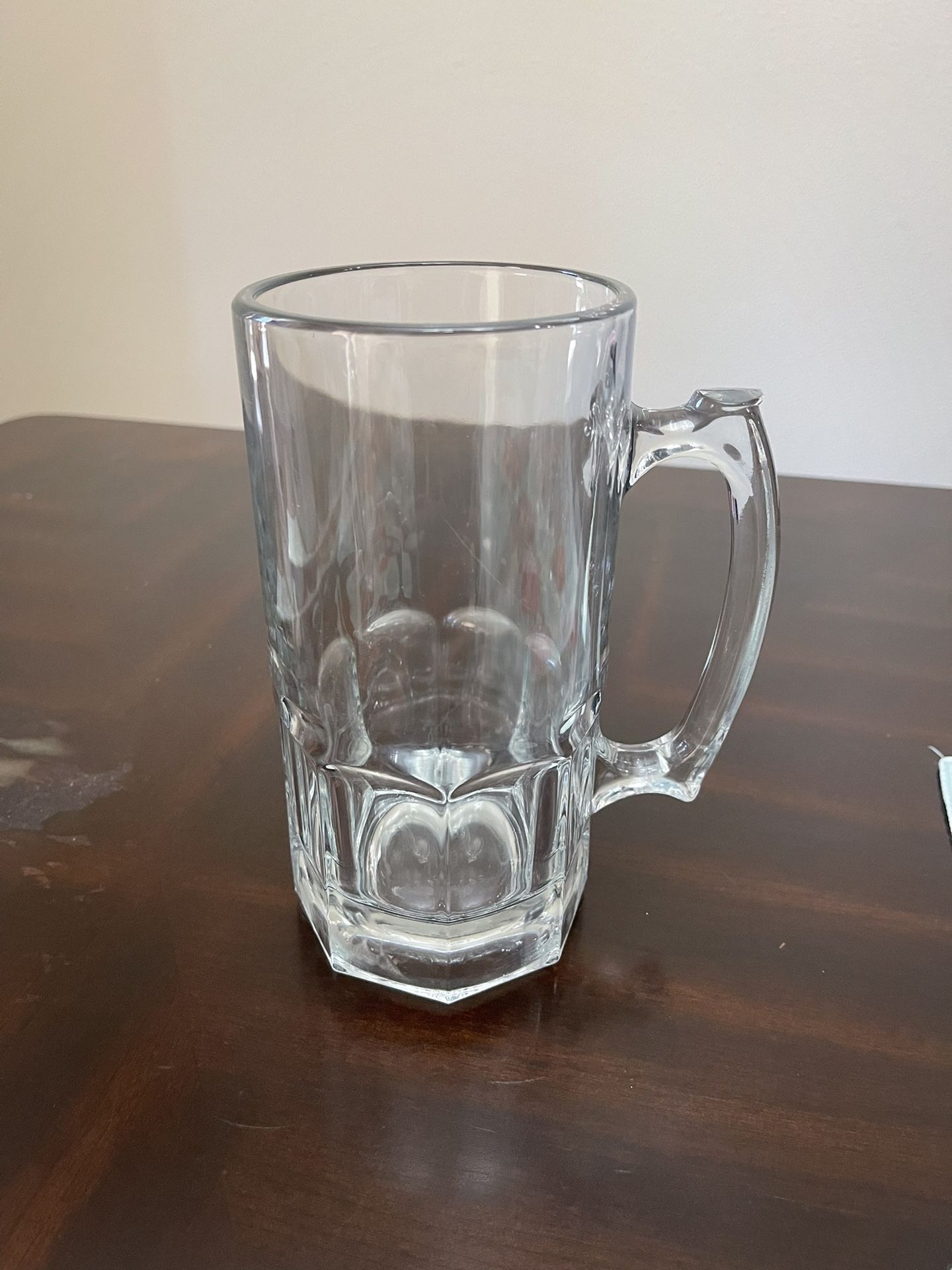 Set of 4 Glass Beer Mugs