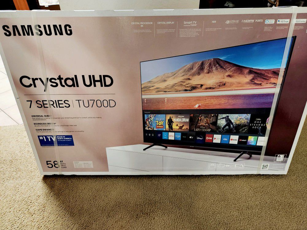 Samsung 58-inch TU-7000 Series Smart TV Crystal UHD - 4K HDR [Manufacturers Warranty Included]
