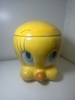 Vintage Tweety Bird Ceramic Cookie Jar