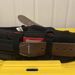 Brand New Leather Adjustable Work Belt (36–57”) w/ Back Support – Heavy Duty