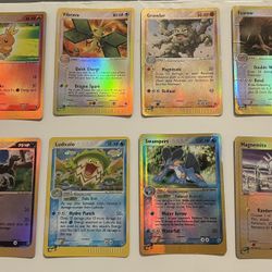 Set of 8 E-Series Pokemon Cards