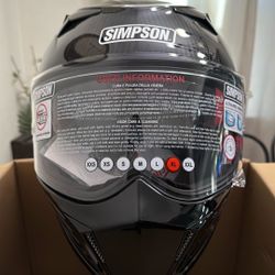Simpson Motorcycle Modular Bandit Helmet Carbon Fiber (X-Large)
