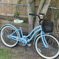 26 BEACH CRUISER 1 SPEED  NEW BASKET READY TO RIDE - TUNE UP DONE ✅