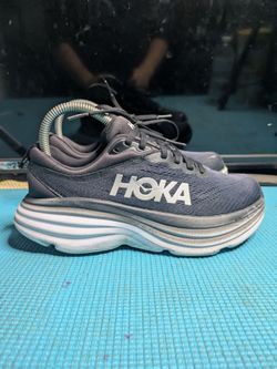 Size 6.5B - Hoka One One Bondi 8 Black White W