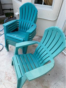 Backyard chairs