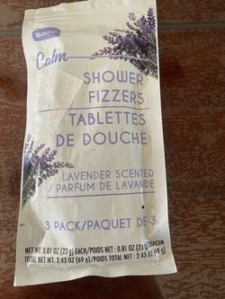 b.pure Calm Lavender Shower Fizzers 3-Pack