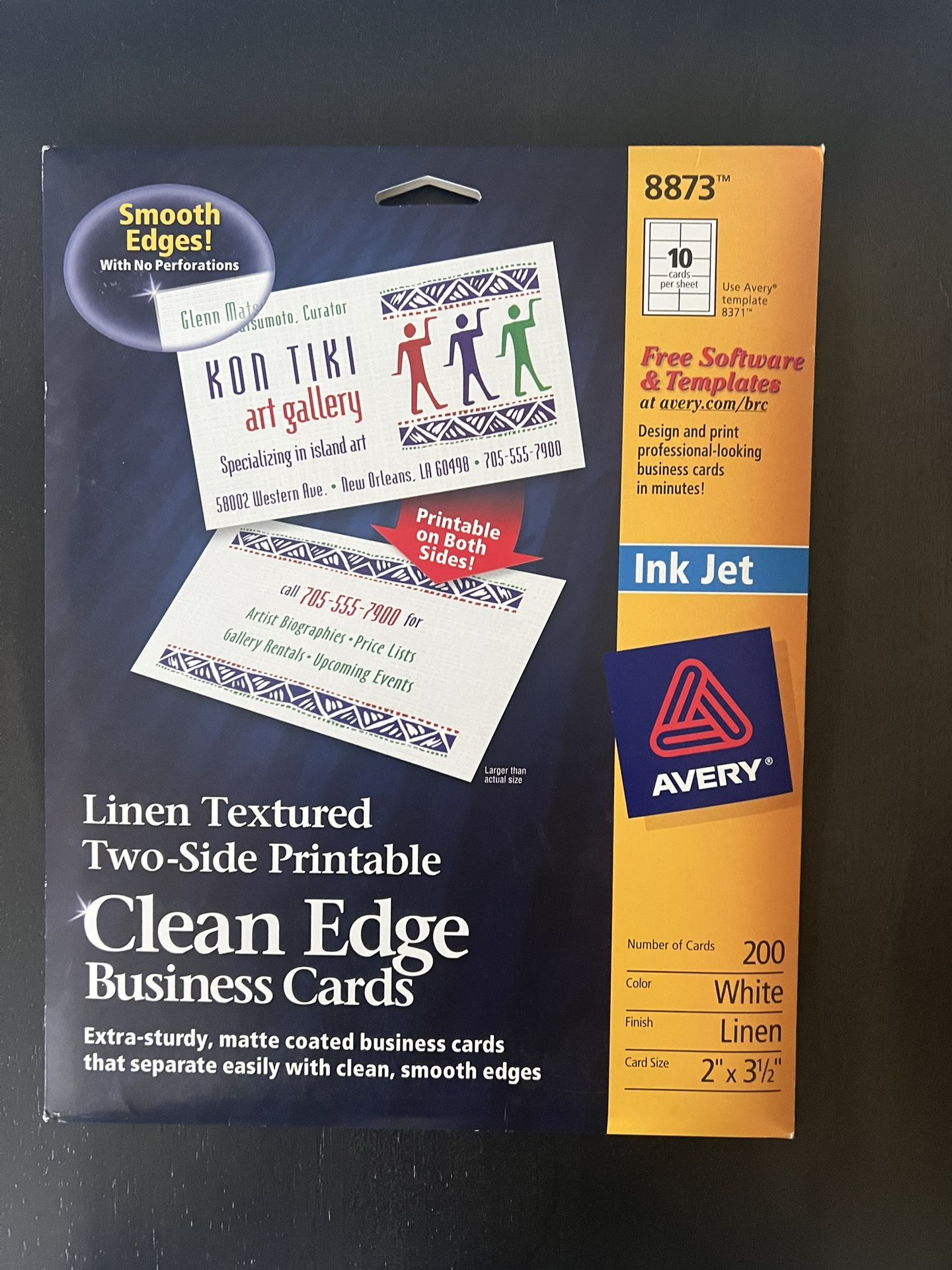 Avery Two-sided Clean Edge Business Cards