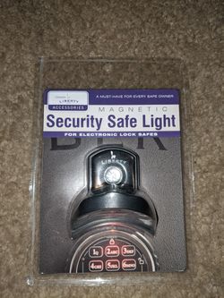 Security safe light for electronic lock safes