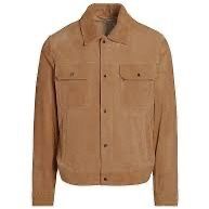 Emporio Armani Icon Suede Goat Leather Jacket SIZE 54  100% AUTHENTIC 