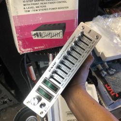 OLD SCHOOL VINTAGE UNIC CAR STEREO EQUALIZER AMPLIFIER