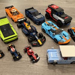 Lego Speed Champions X6 + Extras 