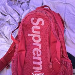 Red Supreme Bag Only Used Once 