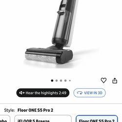 Tineco Floor ONE S5 PRO 2 Cordless Wet Dry Vacuum