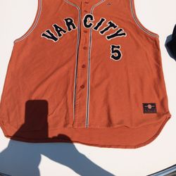 Varcity By No Joke Sleevekess Baseball Type Jersey Knitted Cotton