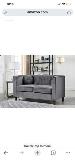 Velvet loveseat
