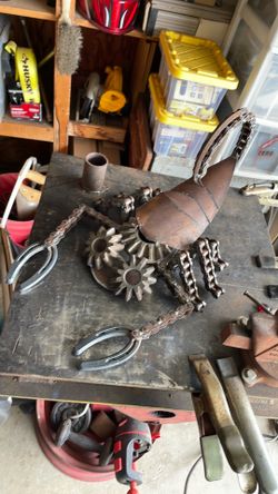 Scorpion yard art