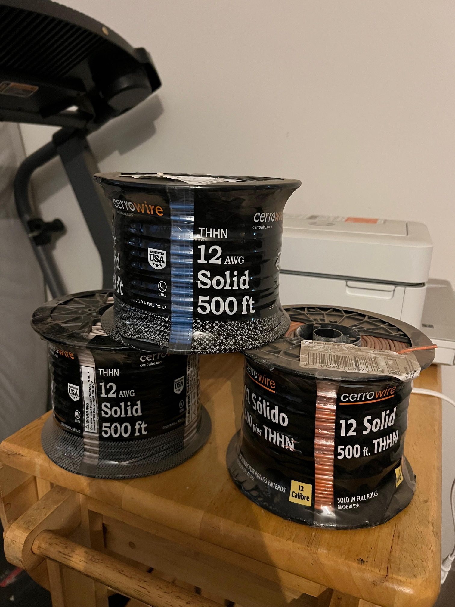 Wire 12 Awg Solid 500 Ft