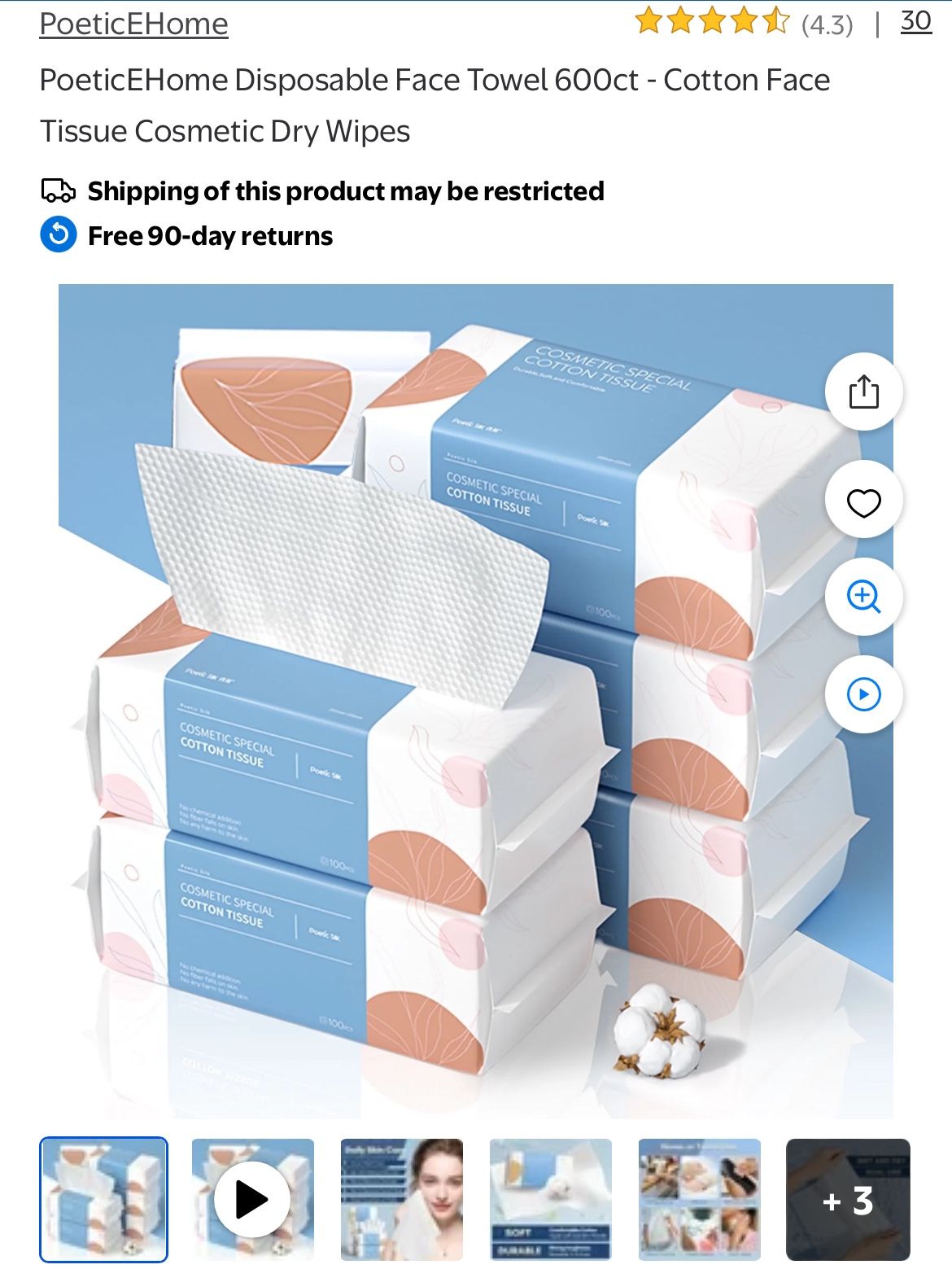 Cosmetic Special Cotton Tissue