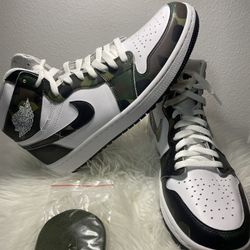 Nike Air Jordan 1 High Golf "Camo/White" DQ0660-300 Men's Sneakers New [US 10.5]