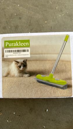 Purakleen Rubber Broom with Extendable Handle