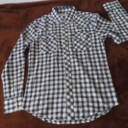 Tecovas Shirt Men's Plaid Western Pearl Snap Button Down Cotton Long Sleeve S