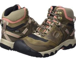 Women New In Box Keen Waterproof Leather Hiking Boots Shoes 8.5  9