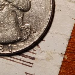 Rare 1981 Filled In D Quarter