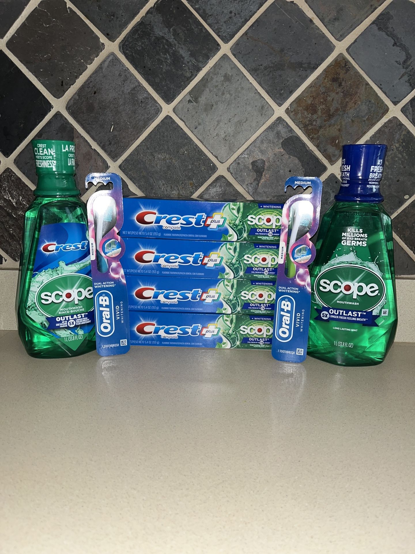 $15 Crest Outlast Toothpaste /Mouthwash