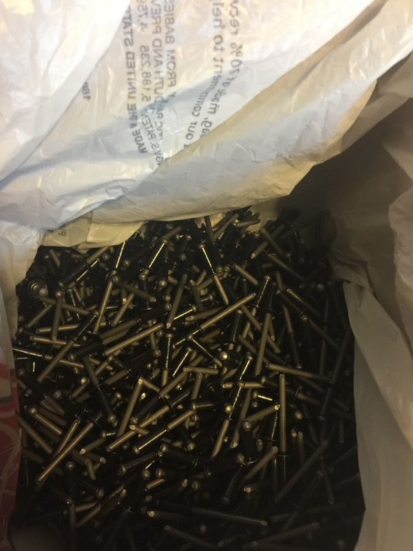 Race Car special. 300 black Pop Rivets.