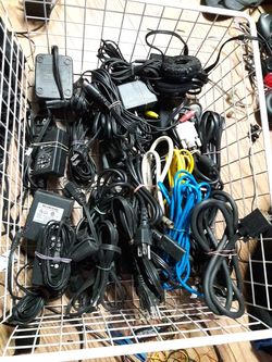 Cables lots mixed power cables adaptors computers internet for sale whole lot