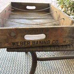 18” X 24” VIntage Bread Crate From OC Weber Baking Co