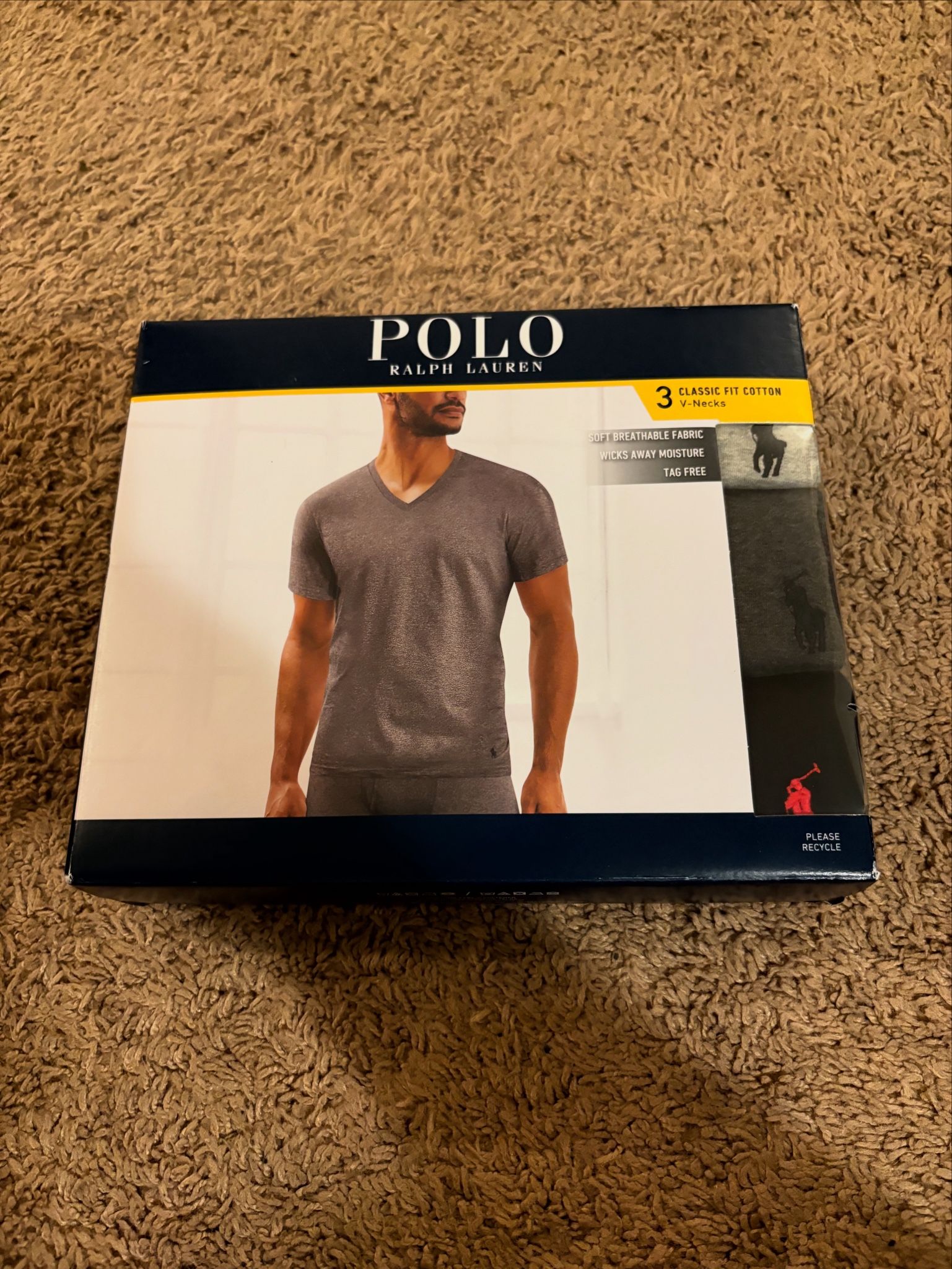 Mens Polo V-Necks Size Medium