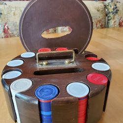 Vintage Poker Chip Dispenser 