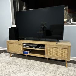 Boho TV Stand 63” For TV up to 75”