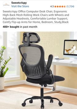 Ergonomic Chair with Headrest and Lumbar Support (location: River North)
