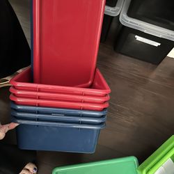 13 Classroom Storage Bins 7 With Lids