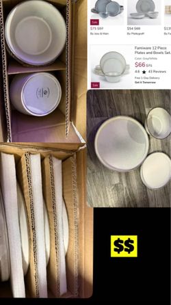 Famiware 12 Piece Plates and Bowls Set