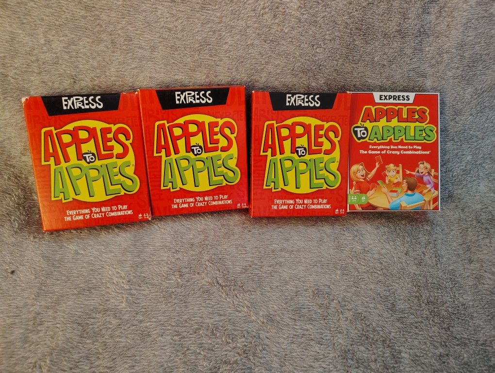 (4) APPLES TO APPLES GAMES