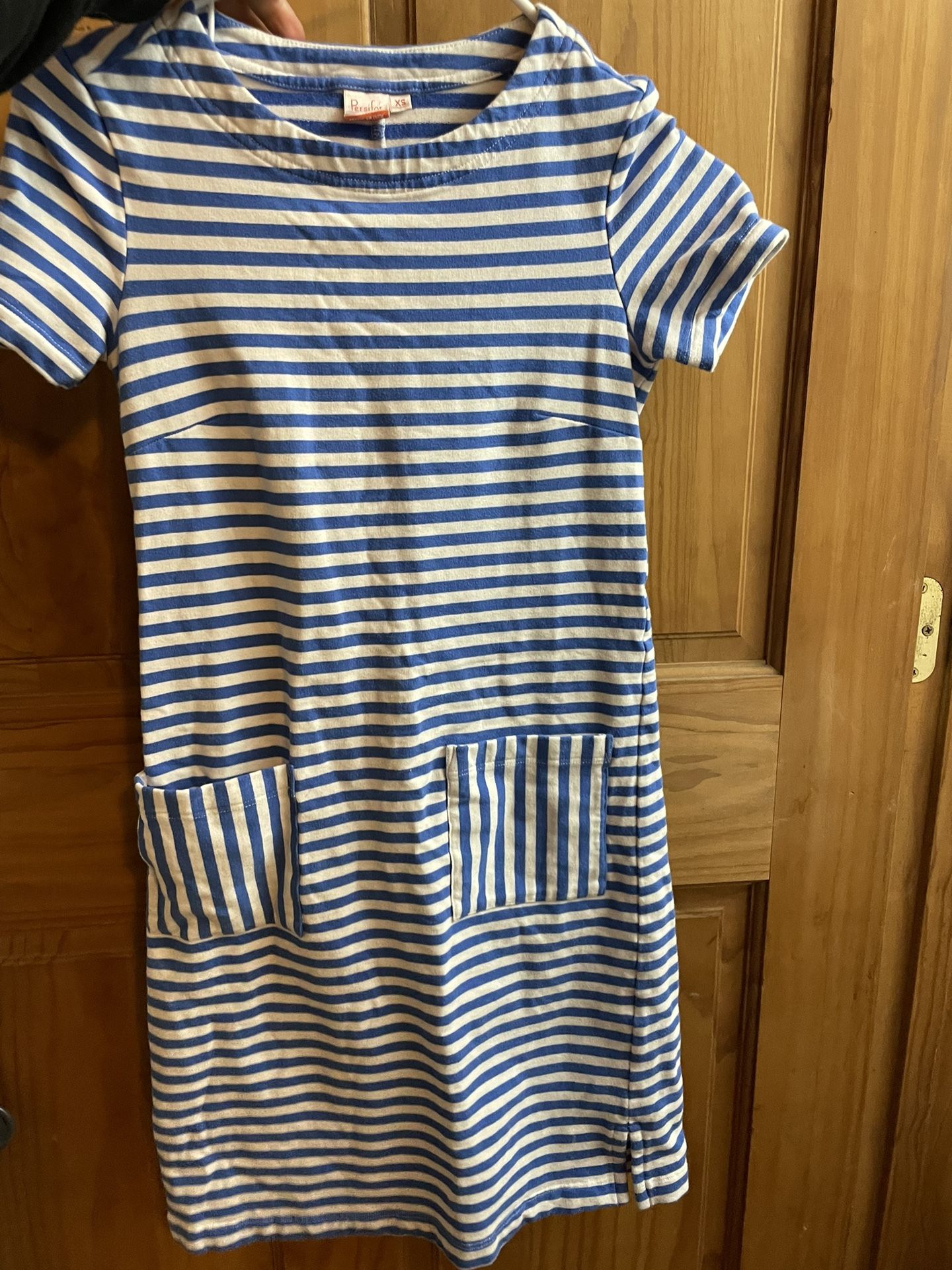 Blue And White Stripped Dress