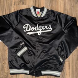 New men’s size large Mitchell & ness LA Dodgers satin jacket 