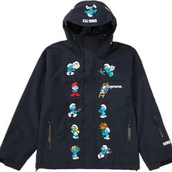 Supreme Smurfs Shell Jacket GORE-TEX FW20 Black Large L Rare New In Bag