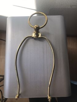 Brass Lamp Harp (lampshade available)