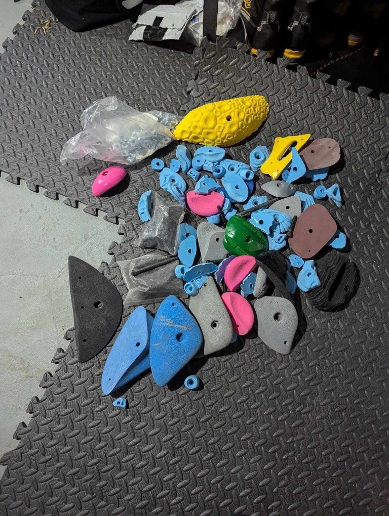 Climbing Holds With Bolts And T Nuts