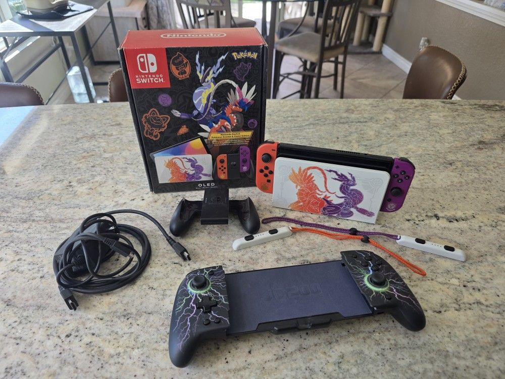 Nintendo Switch Pokemon Scarlet And Violet Special Edition 