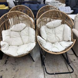 Egg Chair Wicker Outdoor Chairs($130 each)