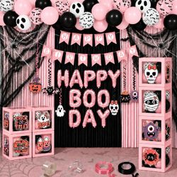 Happy Boo Day Halloween Birthday Party Decoration Kit