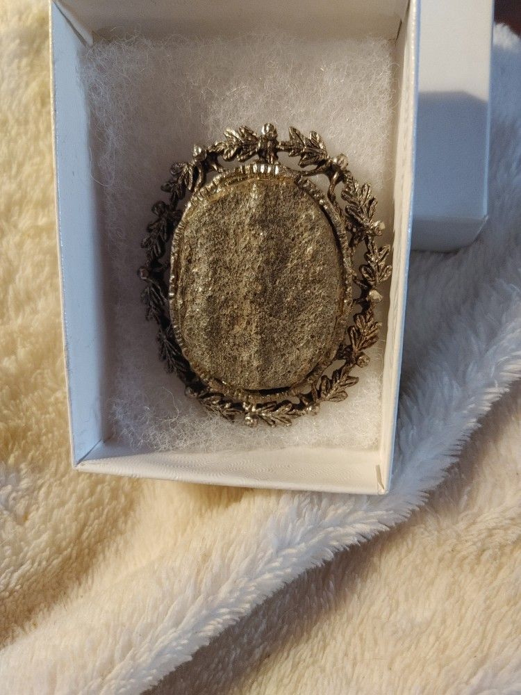 Antique Silver Ore Brooch/Pendant